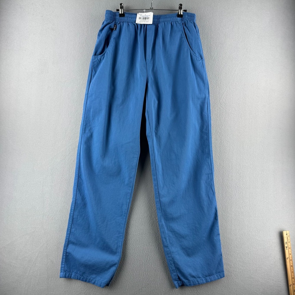 Crazy Shirts Hawaii Pants Mens Large Reef Blue Twill Cotton Elastic Waist NEW!